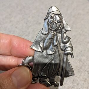 Vintage 1992 Seagull Fine Pewter Keychain – Signed Etain Zinn – Made in Canada